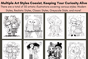 Valentine's Day Coloring Book Kids, a Seasonal Illustration by LA Design (Thumbnail 2 of 10)