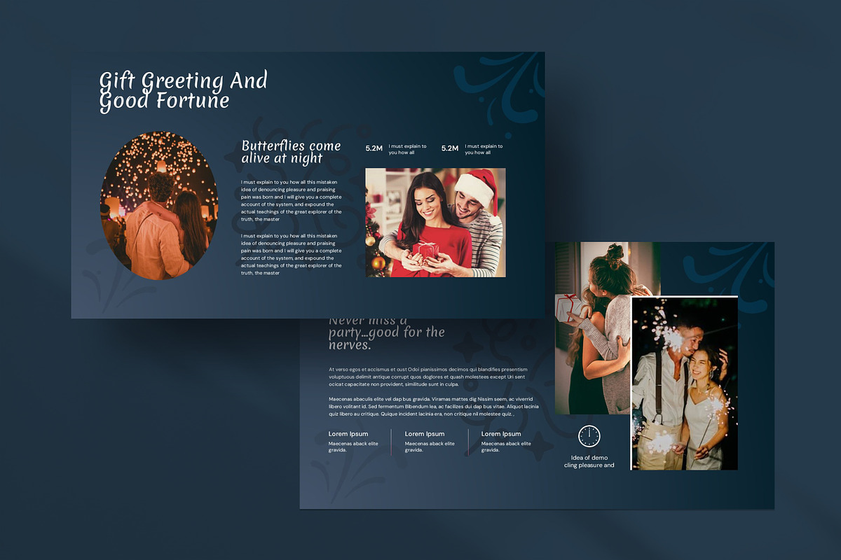 Happy New Year Presentation Template, a Presentation Template by evgenystudio (Photo 3 of 8)