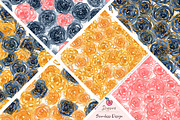 Boho Floral Seamless patterns 019, a Pattern Graphic by Drawberx (Thumbnail 3 of 9)