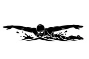 Swimming Sport Silhouette Vector Bun, an Illustration by jahid234 (Thumbnail 33 of 51)