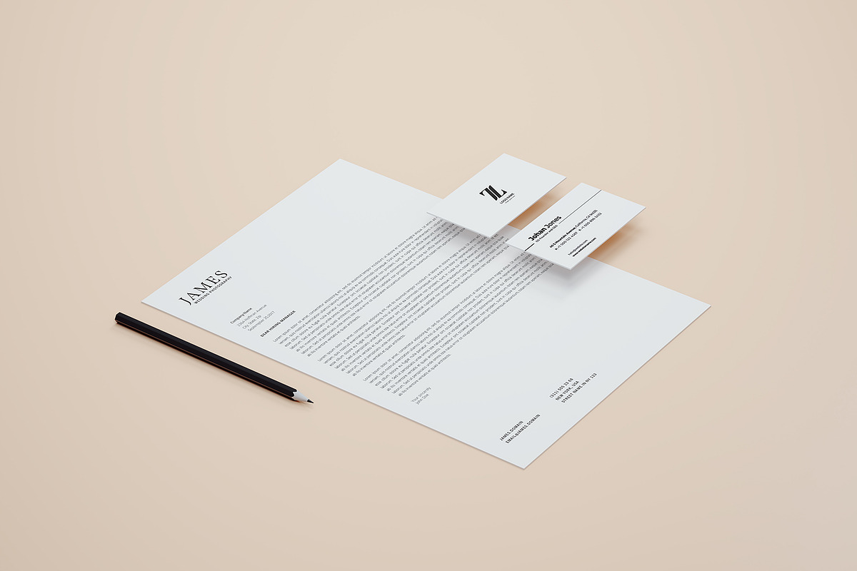 Modern Stationery Mockup, a Product Mockup by Designrepos (Photo 5 of 28)