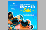 Summer Sale Social Media Post Set, a Templates & Theme by studiogstock (Thumbnail 2 of 4)
