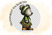 Whimsical Spring Teddy Bear Clipart, an Illustration by SVGArt (Thumbnail 5 of 7)