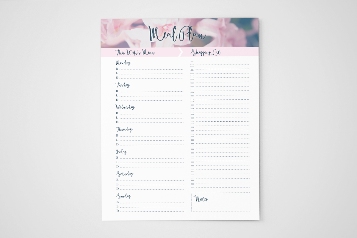 Menu Planner Printable, 4 Sizes, a Stationery Template by Ember & Co (Photo 2 of 3)
