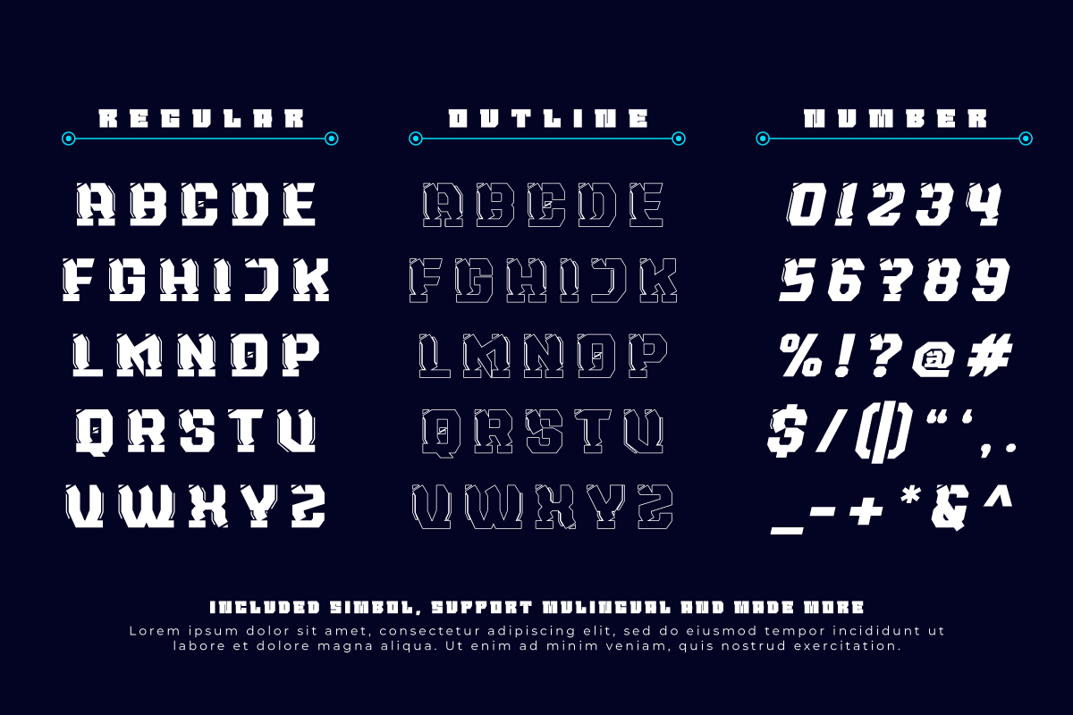 NAXMOS | Futuristic Font, a Font by twinstd (Photo 6 of 12)