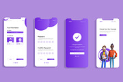 Online Class Mobile UI Layout, an UI Kit Template by CreativeShaper (Thumbnail 3 of 4)