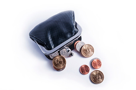 American coins containing wallet, portfolio, and money