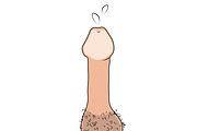 Vector Beige Penis Alphabet Numbers, an Object Graphic by Watercolor_Vector Graphic (Thumbnail 8 of 10)