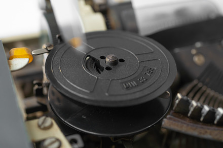 Old Thai traditional typewriter. Classic vintage antique manual, a Photo by Tampatra