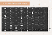 Lunar Stamp Brushes for Procreate, a Brush Add-On by NinaFedorova (Thumbnail 3 of 6)