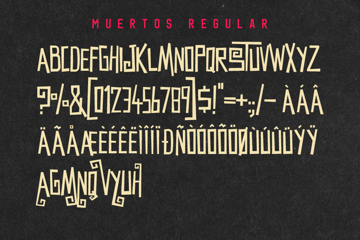 Muertos Typeface preview 6