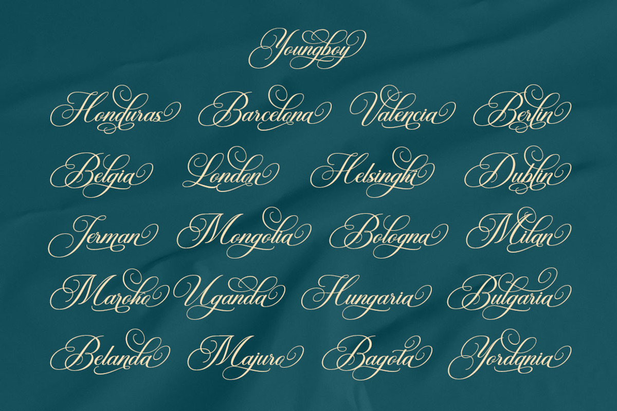 Youngboy, a Script Font by Has_rizal (Photo 7 of 11)