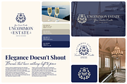Blue Realtor Old Money Logo Template, a Branding & Logo Template by Headfonts (Thumbnail 2 of 3)