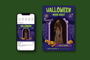 Movie Night  Flyer, a Flyer Template by iDoodle Studio