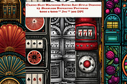 Slot Machine Retro Art Style Designs, a Pattern Graphic by karenfoleyphoto (Thumbnail 1 of 6)