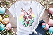 Glitter Easter Bunny Coquette Png, an Illustration by DreamArtGraphic (Thumbnail 4 of 4)