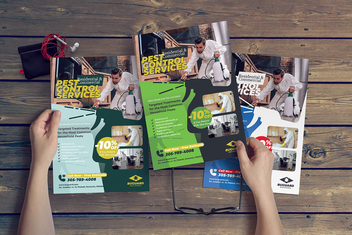 Pest Control Flyer Template, a Flyer Template by floringheorghe (Photo 1 of 4)