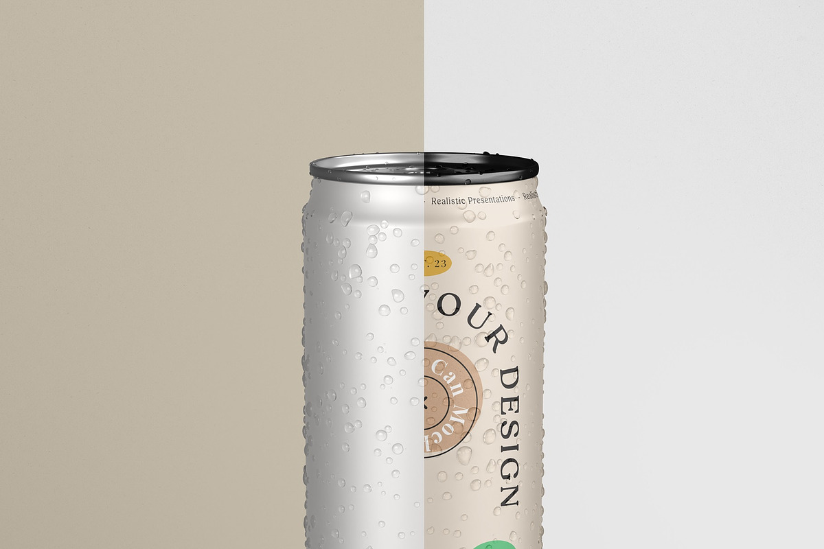 Drink Can Mockup, a Packaging Mockup by Tahtagraphic (Photo 3 of 16)