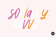 SOCIALLY SAVVY Font Bundle, a Sans Serif Font by Blush Font Co. (Thumbnail 2 of 13)