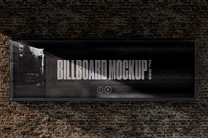 Brick Billboard Mockup - No. 003