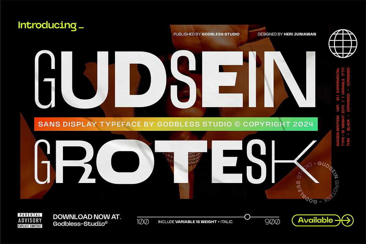 Gudsein Grotesk, a Sans Serif Font by Godbless Studio (Photo 1 of 12)