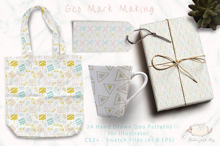 Geo Mark Making Patterns