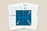 Lowercase Brush Lettering Workbook, a Templates & Theme by Hughie Design Co. (Thumbnail 2 of 5)