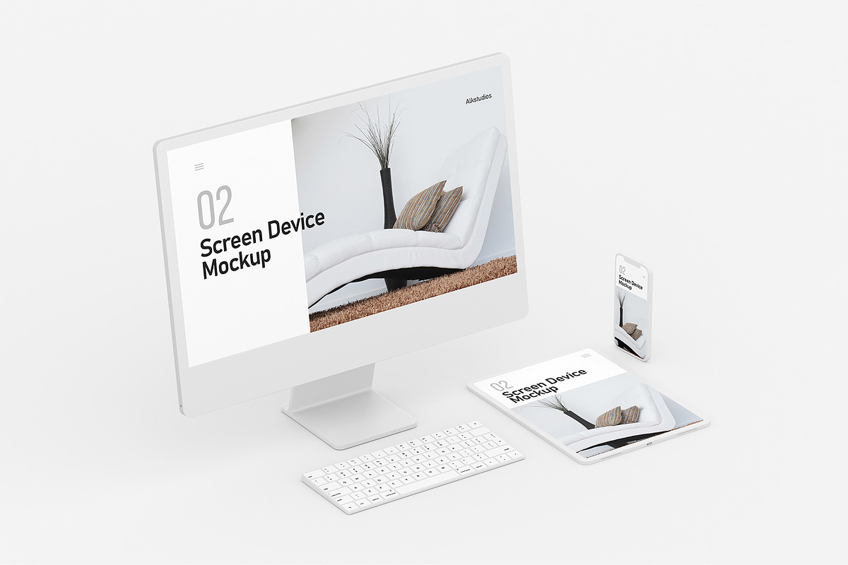 Screen Device Mockup, an iPhone Mockup by AlkStudio (Photo 5 of 12)