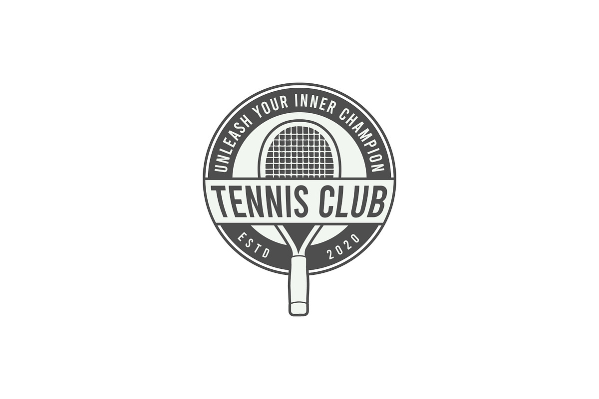 Set of Tennis Club Vintage Badges, a Branding & Logo Template by Billah Hub (Photo 3 of 3)