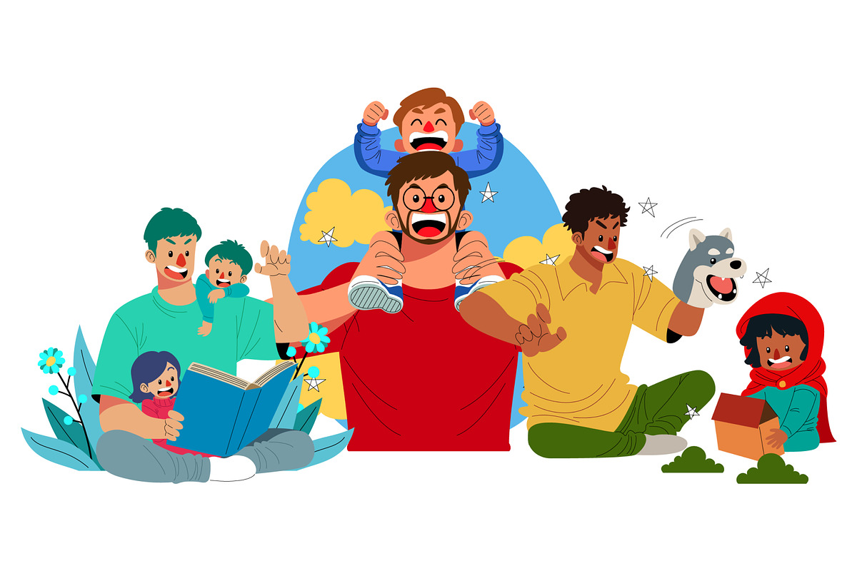Father’s Day Doodle Illustration, a Person Illustration by SLAB! Design (Photo 2 of 3)
