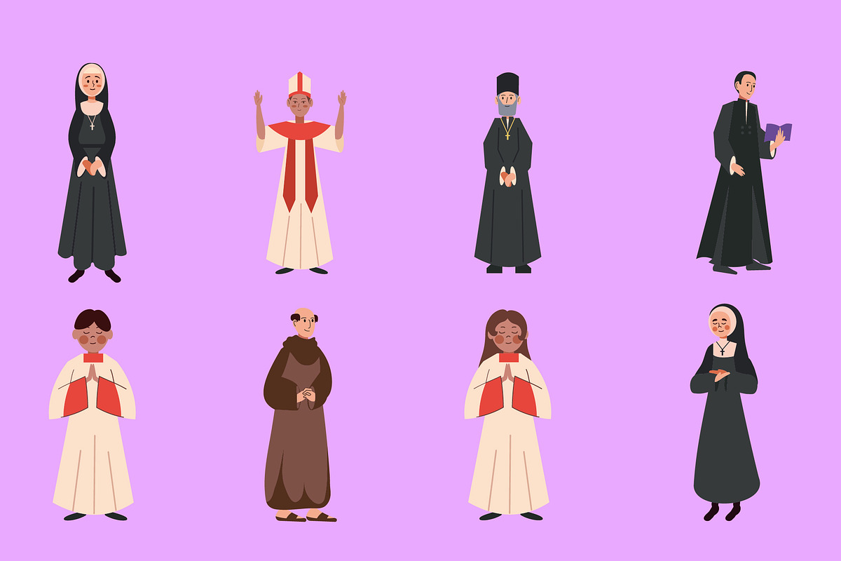 Catholic Characters Set