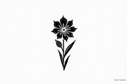 Floral Outline Vector Pack, an Illustration by yasushie (Thumbnail 21 of 21)