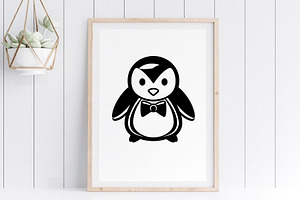 Cute Penguin SVG - Penguin Clipart