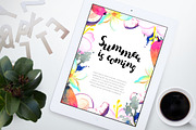 Tropical Paradise-watercolor set, an Object Graphic by Kseniya_design (Thumbnail 11 of 12)
