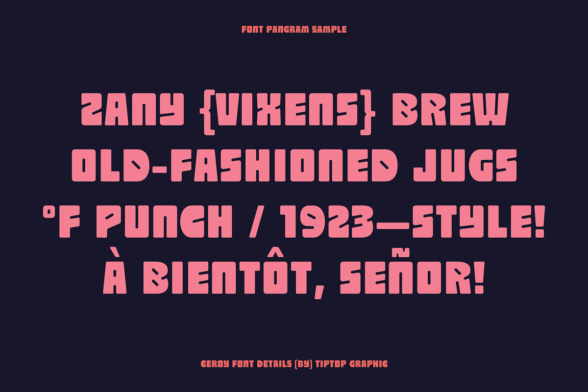 Ceroy - Bold Vintage Font, a Sans Serif Font by Tiptop Graphic (Photo 6 of 10)