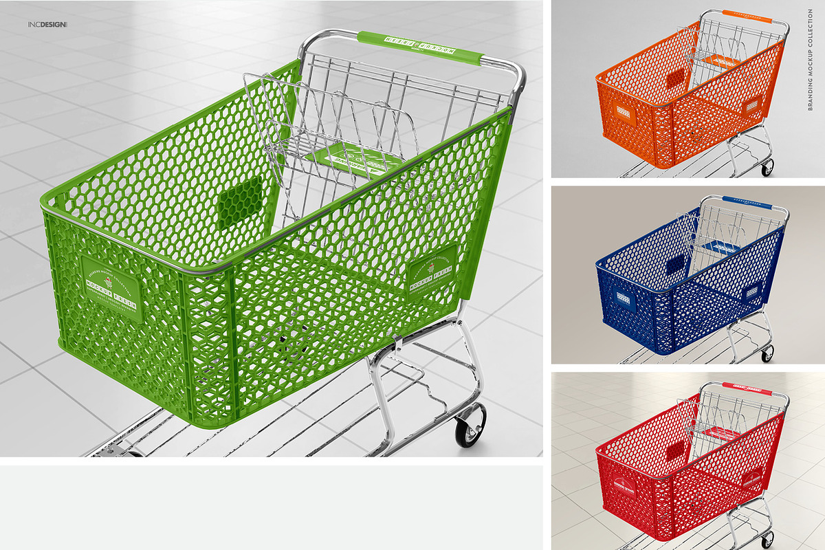 Shopping Cart Branding Mockup, a Product Mockup by INCDesign (Photo 6 of 14)