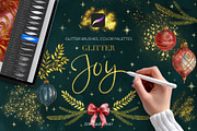 Procreate Brushes - Glitter Brushes, a Brush Add-On by Jenny Quince (Thumbnail 1 of 12)
