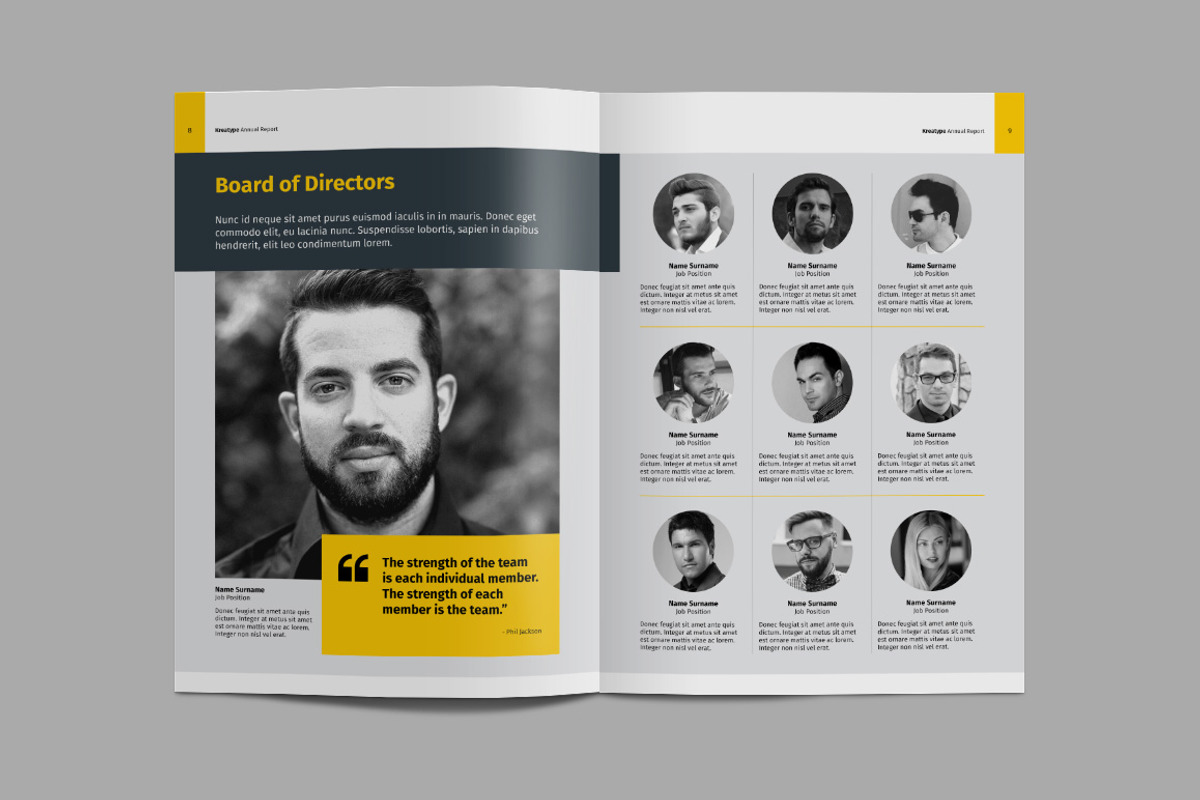 Kreatype Annual Report, a Brochure Template by Kreatype Studio (Photo 8 of 16)