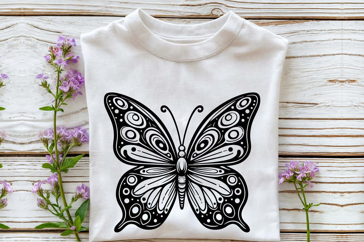 Butterfly SVG Silhouette Vector Bund, an Illustration by Rose Art (Photo 3 of 5)
