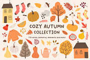AUTUMN cozy fall season graphic set, a Seasonal Illustration by Madiwaso (Thumbnail 2 of 12)