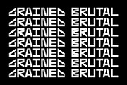 Grained Brutal, a Sans Serif Font by Here  FF (Thumbnail 16 of 16)