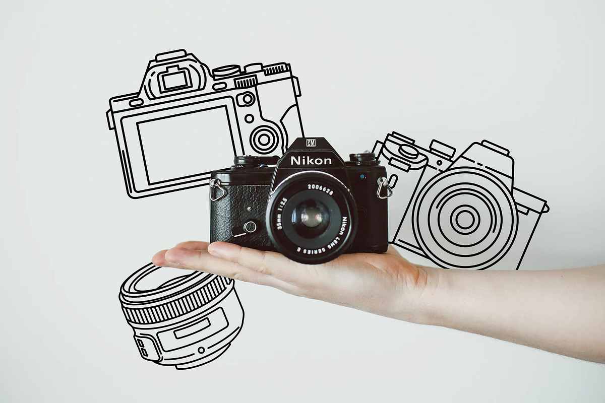 Camera & Photography Icons Pack, an Outline Icon by Hatch Design Workshop (Photo 2 of 9)