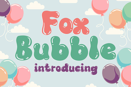 Fox Bubble Font, a Symbol Font by Fox7 By Rattana