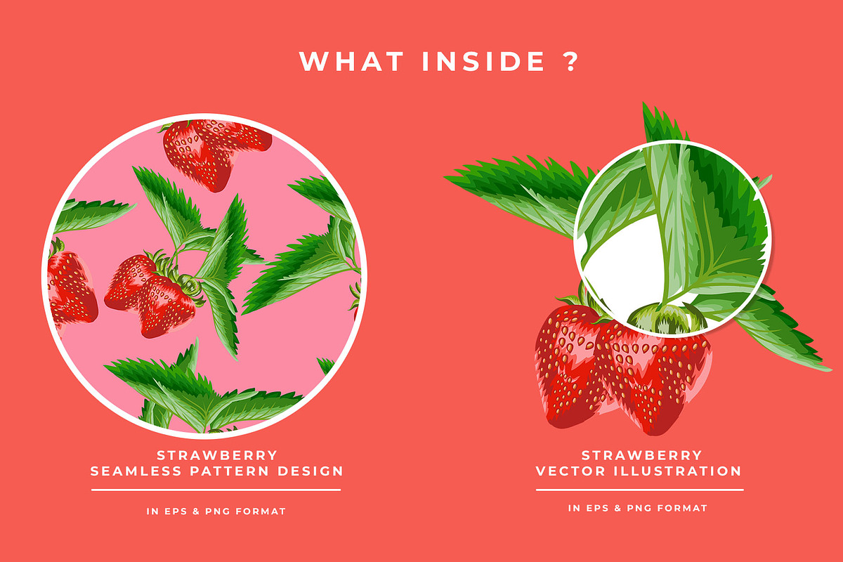 Strawberry Seamless Pattern, a Pattern Graphic by Dawnside Graphic (Photo 2 of 5)