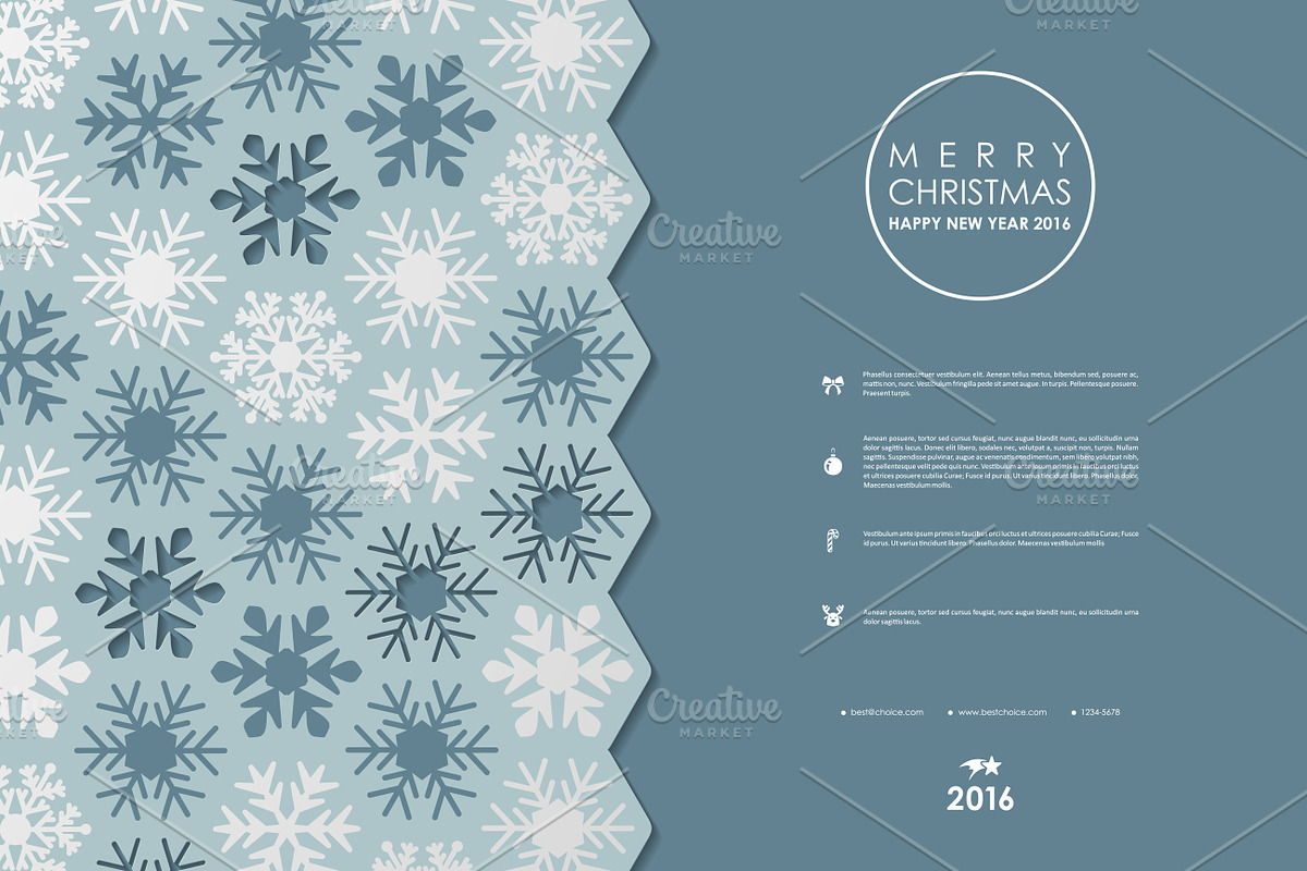 Merry Christmas Brochures, a Brochure Template by Palau (Photo 3 of 49)