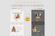 Coaching Website Template for Canva, a Landing Page Template by vectorocean (Thumbnail 3 of 11)
