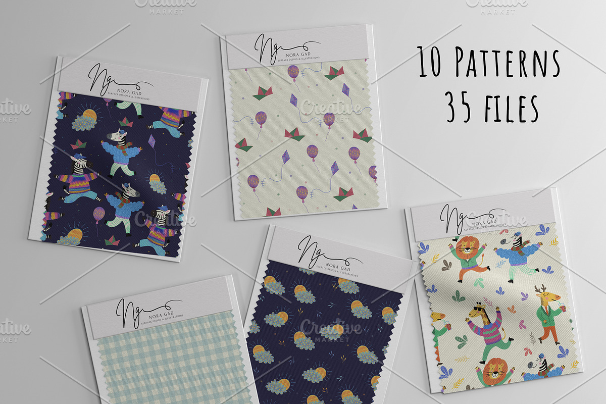 Happy Hoppers Safari collection, a Pattern Graphic by Nora Gad (Photo 24 of 24)