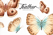 Feather Watercolor Collection, an Illustration by everysunsun (Thumbnail 6 of 6)