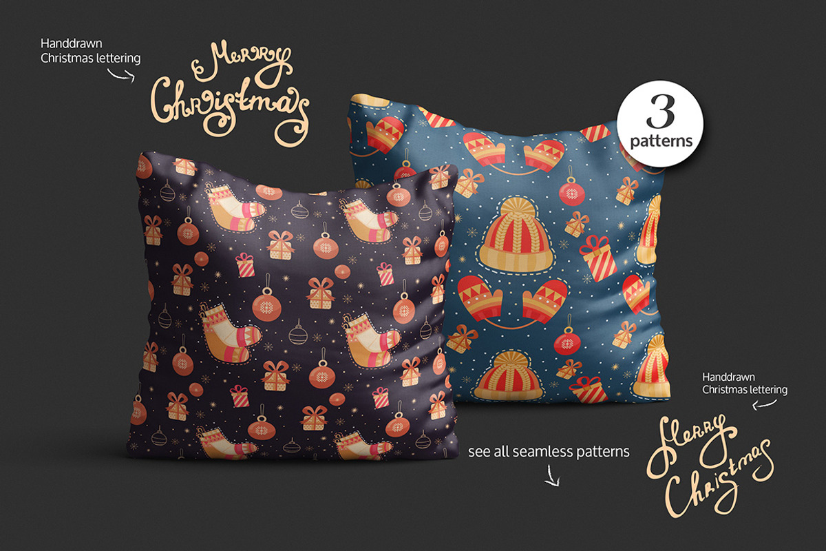 Christmas card, illustration,pattern, an Illustration by Dasha Efremova (Photo 5 of 5)