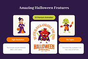 30 Animated Halloween Illustrations, a Seasonal Illustration by Prosymbols (Thumbnail 2 of 4)